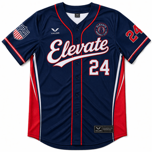 เสื้อเบสบอลแบบกำหนดเองสำหรับทีมและลีก ไซส์ใหญ่พิเศษ แห้งเร็ว ระบายอากาศได้ดี ผ้าโพลีเอสเตอร์ 100% พิมพ์ลายชื่อและหมายเลขผู้เล่น - Product Image 4