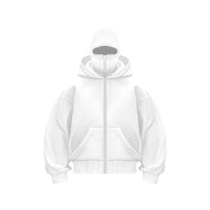 Sweat à capuche double couche pour homme en tissu épais |   Conception à double couche pour une chaleur optimale |   Veste d'hiver personnalisée avec fermeture éclair pour la vente en gros |   100% - Product Image 1