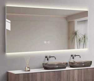 Espejo de Baño Rectangular de Vidrio con LED Daystar Trade, Montado en la Pared, Interruptor Táctil, Diseño Moderno y Minimalista, Retroiluminado - Product Image 3