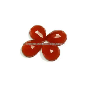 Nouveaux produits 5x7mm naturel cornaline Rose coupe poire lisse Cabochons 2025 meilleure vente pierre précieuse de guérison en vrac à l'approvisionnement en gros - Product Image 1