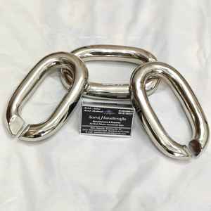 โซ่โลหะคุณภาพสูง ป้องกันน้ำได้ เป็นมิตรกับสิ่งแวดล้อม สีโครเมียม งานฝีมือ SAMI - Product Image 1