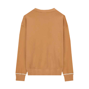 Sudadera Ligera Doble para Mujer, Cuello Redondo, Holgada, para Invierno, Estilo Casual, con Logotipo Frontal, OEM - Product Image 2
