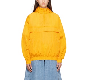 Women Hooded Windbreaker <b>Jackets</b> / Solid Color Custom Logo Pullover <b>Summer</b> <b>Lightweight</b> <b>Jacket</b> - Product Image 5