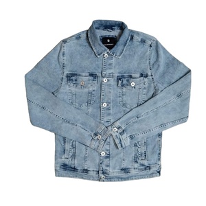 Veste matelassée en denim noir pour hommes de haute qualité personnalisée en gros d'usine 100% coton printemps respirant du Bangladesh - Product Image 1