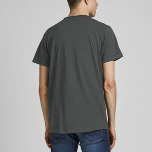 Camisetas de Moda Unisex de Primera Calidad al por Mayor, Camiseta de Algodón Supima Pima Marrón para Damas, Hombres y Unisex, Algodón Peinado - Product Image 6