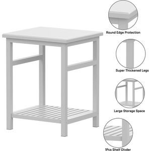 WTZ <b>Bamboo</b> Nightstand Space-Saving Easy End <b>Table</b> for Bedroom & Living Room Console <b>Side</b> <b>Table</b> for Bedside & Lounge - Product Image 3