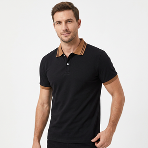 Camisas Polo de Manga Larga para Hombre, Cómodas, 100% Algodón, Antiarrugas, Lisas, al por Mayor - Product Image 3