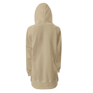 Vente en gros de robes à capuche décontractées pour femmes, 100% coton, hiver, manches longues, surdimensionnées, sweat-shirt, fabricant - Product Image 2