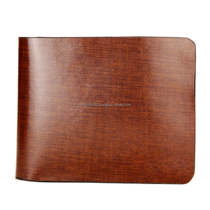 Portefeuille en cuir à deux volets RFID minimaliste pour hommes avec fermeture ouverte mince de luxe Logo personnalisé Court Longueur-pour usage quotidien Vente en gros - Product Image 2