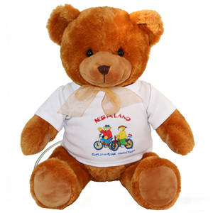 Customized Kids holiday souvenir teddy <b>bear</b> gift, European travel collectible plush <b>bear</b>, <b>cute</b> decorative sitting <b>bear</b> doll - Product Image 3