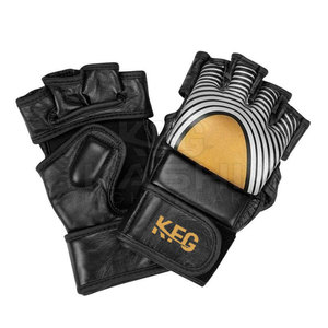 Guantes de Piel para Kick Boxing y MMA de Grado Profesional, Correa de Muñeca Ajustable, Diseño Transpirable que Absorbe la Humedad para Mayor Comodidad - Product Image 3