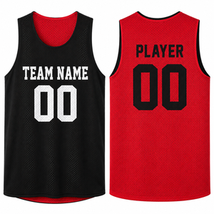 Fabricante de Camisetas de Baloncesto Reversibles Personalizadas, Uniformes de Entrenamiento de Doble Cara, Uniformes de Práctica para Equipos, Proveedor de Camisetas Transpirables de Malla - Product Image 1