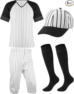 Men's Baseball Uniform Set Jersey Pants Hat <b>Socks</b> <b>Moisture</b> Wicking Short Sleeve Breathable Polyester Regular Fit Adult All - Product Image 4