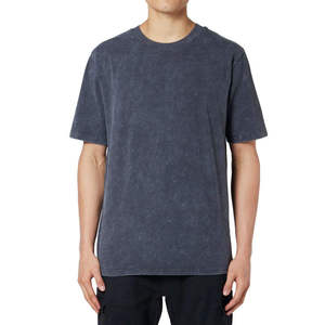 Camiseta de Jersey Lisa Casual Extra Grande para Hombre con Lavado Ácido - Ecológica - Product Image 1