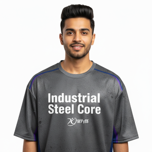 T-shirt tendance pour homme, coupe classique, polyester/coton, sublimation, séchage rapide, respirant, streetwear, décontracté, pour tous les jours - Product Image 1