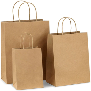 Custom Paper <b>Bags</b> Durable Kraft Packaging <b>Bags</b> for Retail Food Apparel Cosmetics Bulk Wholesale Export Manufacturer - Product Image 1