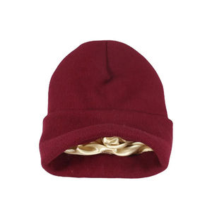 Bonnets en laine mélangée épaisse avec logo personnalisé imprimé, légers en coton et polyester recyclé, imperméables, pour l'hiver et l'automne 2026 - Product Image 5