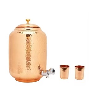 Premium <b>Copper</b> Water Dispenser Storage with Tap for Drinking Water for Home Kitchen Office Dining <b>Table</b> and Hospitality Service - Product Image 4