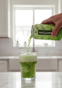 Madam Hong Matcha Latte & Thé vert pétillant 320ml en boîte de conserve en provenance de Taïwan - Product Image 3