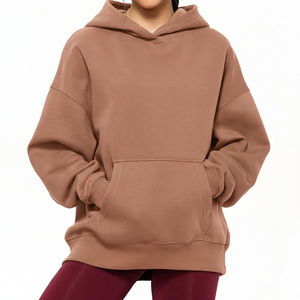 Sudaderas con capucha de forro polar estilo pullover para mujer, estilo oversize, hip hop, logotipo personalizado, servicio OEM disponible - Product Image 4