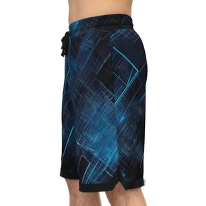 Custom All Over Print Youth Baseball Mesh Shorts Sublimated Polyester Double <b>Layer</b> Kids Sports Basketball Mesh Short - Product Image 4