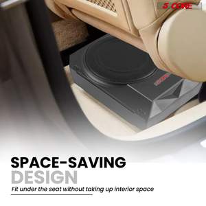 Subwoofer de Audio para coche de asiento delgado de 10 pulgadas, 800W, amplificador integrado debajo del asiento activo, caja de Subwoofer para camión, caja remota - Product Image 6