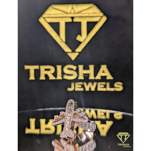 Bague de luxe entièrement sertie de diamants Moissanite en argent sterling 925, style Hip Hop, pour hommes et femmes, par Trisha Jewels - Product Image 5