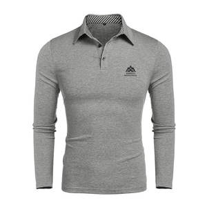 Camisetas Polo de Manga Larga para Hombre, Uso Casual y de Moda para Exteriores, Camisetas Polo de Manga Larga para Hombre para Invierno en Diferentes Diseños - Product Image 1