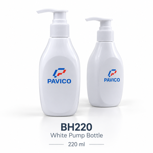 220ml Oval Cosmetic <b>Pump</b> <b>Bottle</b> 24mm Neck White Lotion <b>Shampoo</b> PET Personal Care Packaging OEM ODM Vietnam Factory Supplier - Product Image 4