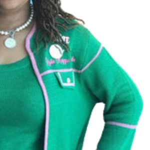 Cardigan en tricot vert pour femme, sans boutons, à manches longues, coupe décontractée, idéal pour superposer, avec broderie personnalisée - Product Image 4