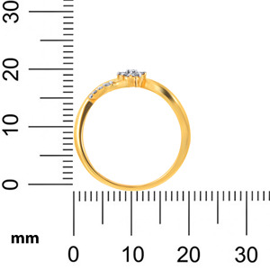 Anillo de diamantes Winding Shine, anillo de oro de 18 quilates con racimo de diamantes florales para mujer, diamante de corte redondo, diseño infinito, joyería fina. - Product Image 4