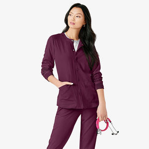 Blouse de travail longue à col rond et manches longues, de qualité supérieure, pour usage hospitalier, sur mesure, pour femmes, vente en gros - Product Image 6