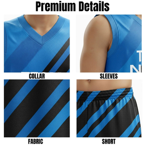 Uniformes de Baloncesto Personalizados al por Mayor, Conjuntos Unisex Profesionales, Transpirables, Secos y Cómodos, Camisetas Estampadas sin Mangas - Product Image 5