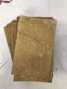 Feuilles de papier faites à la main à partir de balle de riz, papier écologique en fibres naturelles recyclées pour la papeterie, l'emballage et l'artisanat - Product Image 4