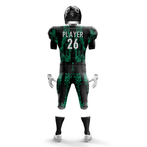 Ensemble de shorts de football américain classiques pour hommes, taille plus, respirant, anti-humidité, antibactérien, personnalisable avec le nom de l'équipe - Product Image 6