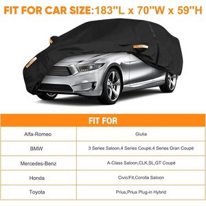 Funda Impermeable para Auto Sedán, Resistente a la Intemperie, Protección contra Nieve para Autos - Product Image 2