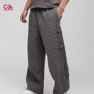 2026 Regular Fit Straight Casual Printed Design Side Pockets <b>Men</b> <b>Baggy</b> <b>Trousers</b> Polyester Cotton Waterproof Canvas Quick Dry - Product Image 1