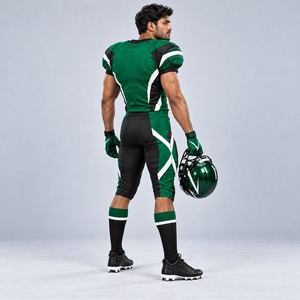 Uniforme de football américain personnalisé unisexe, impression par sublimation, polyester respirant, tenue d'équipe adulte, ensemble d'uniformes de football américain - Product Image 4