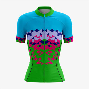 ชุดจักรยานสำหรับผู้หญิงแบบขายส่ง สวมใส่สบาย พิมพ์ลายแบบ Sublimation ชุดยูนิฟอร์ม MTB ออกแบบเองได้ ระบายอากาศได้ดี - Product Image 2