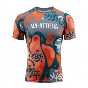 T-shirt de compression à manches courtes pour homme, style Bape, vêtements de sport, fitness, athlétisme - Product Image 3