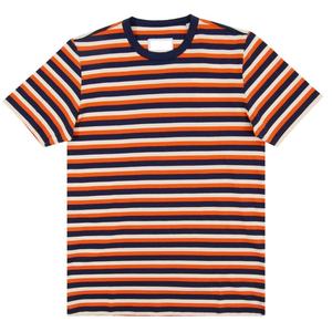 Camiseta Ecológica para Hombre, 100% Algodón Orgánico, Tejido de Punto, Manga Corta, Estilo Marinero, Corte Regular, Cuello Redondo, Rayas, Transpirable, 180g - Product Image 2