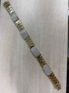 Bracelet tennis Hiphop en moissanite plaqué or rose, or/argent, unisexe, taille brillante, élégant, pour mariage, fête, anniversaire - Product Image 6