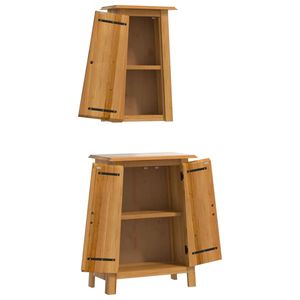 Juego de Muebles de Baño de Madera de Pino Natural Sólido, Tamaño Estándar - Product Image 4