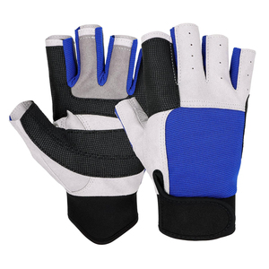 Gants de navigation personnalisés demi-doigts pour hommes et femmes, professionnels, légers, en polyester, protection UV, respirants - Product Image 1
