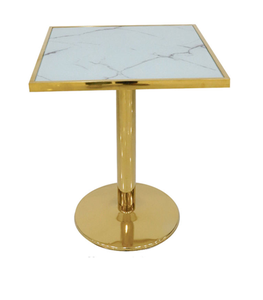 Rectangular Metal Eco-Friendly Coffee <b>Table</b> with Marble Top Metal <b>Legs</b> Modern Design for Living Room - Product Image 4
