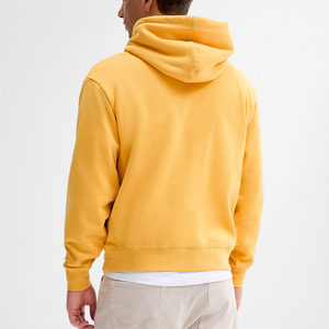Vente en gros de sweats à capuche unisexes en tissu polaire surdimensionné 240GSM, impression personnalisée de votre propre logo, sweats à capuche vierges, logo personnalisé en usine, sweat à capuche pour homme - Product Image 4
