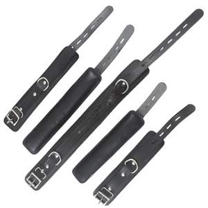 Manchettes en cuir de vache véritable avec boucles robustes et doublure intérieure douce - Product Image 5