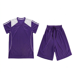 Uniformes Deportivos Escolares para Niños, Unisex, 100% Poliéster, Jersey Verde, Camisetas de Educación Física con Pantalones Cortos - Product Image 4