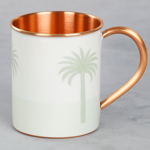 Mug en cuivre pur de qualité supérieure avec finition martelée, tasse de qualité alimentaire pour boissons froides, cocktails et usage en bar, disponible à la vente - Product Image 1