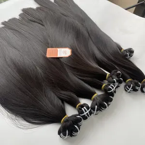Bestellung von heißen glattbeinetragenen Bündeln in Großaufträgen oder Einzelhandel Maschine für Weft-Haarverlängerungen zur Herstellung von Perücken aus vietnamitischem menschlichem Haar